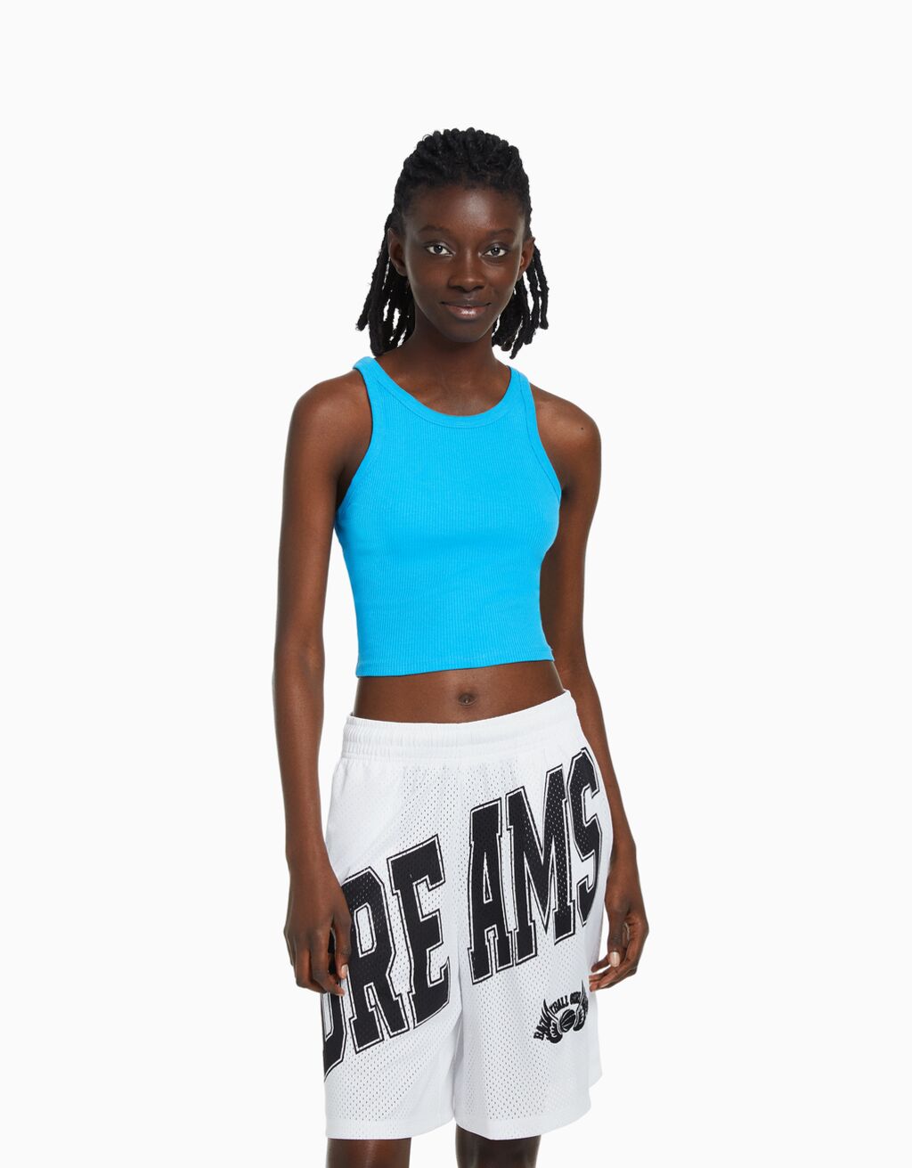 Bermuda de malha estampada