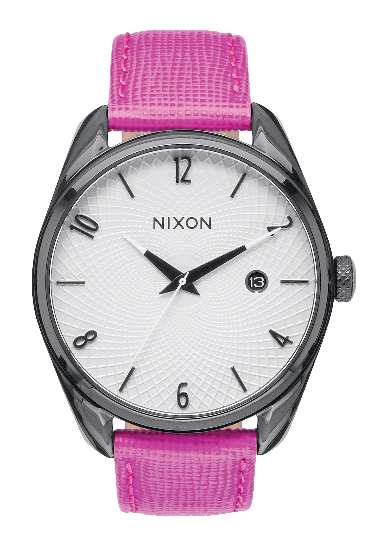 Nixon The Bullet Leather Black / Hot Pink A4732049