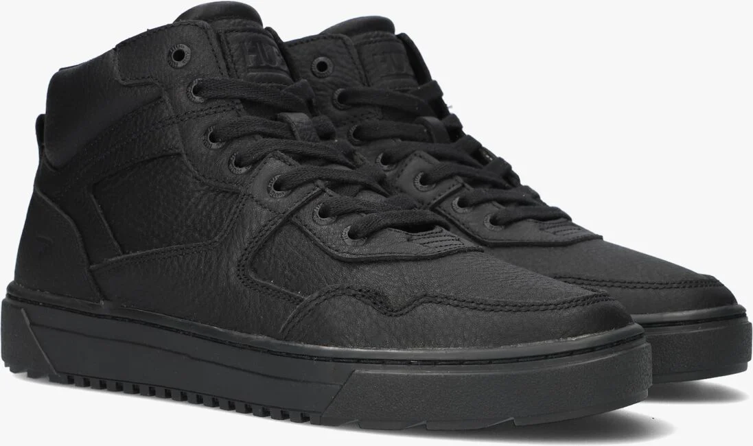 HUB zwarte hub hoge sneaker boston