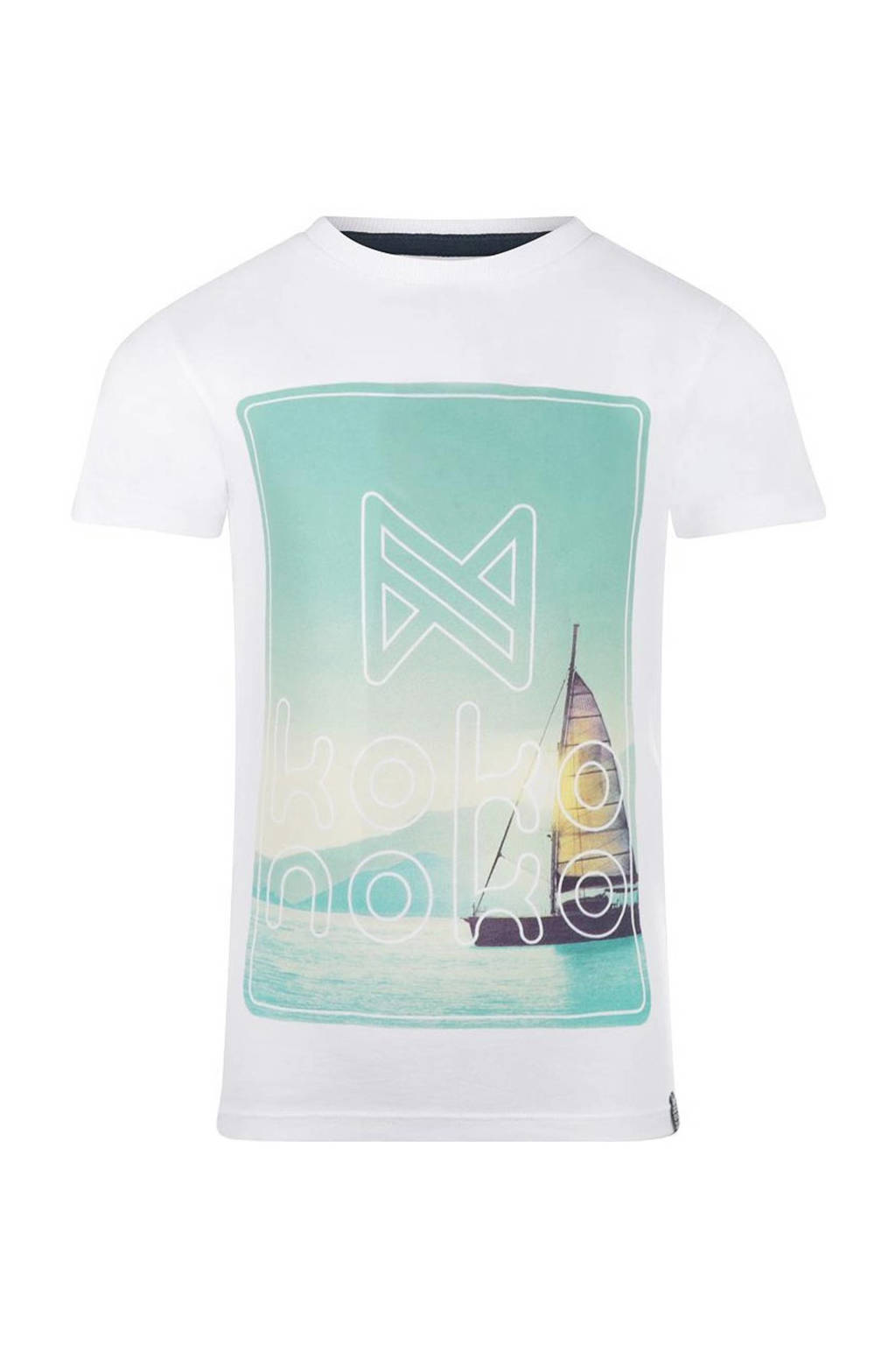 Koko Noko T-shirt met printopdruk wit