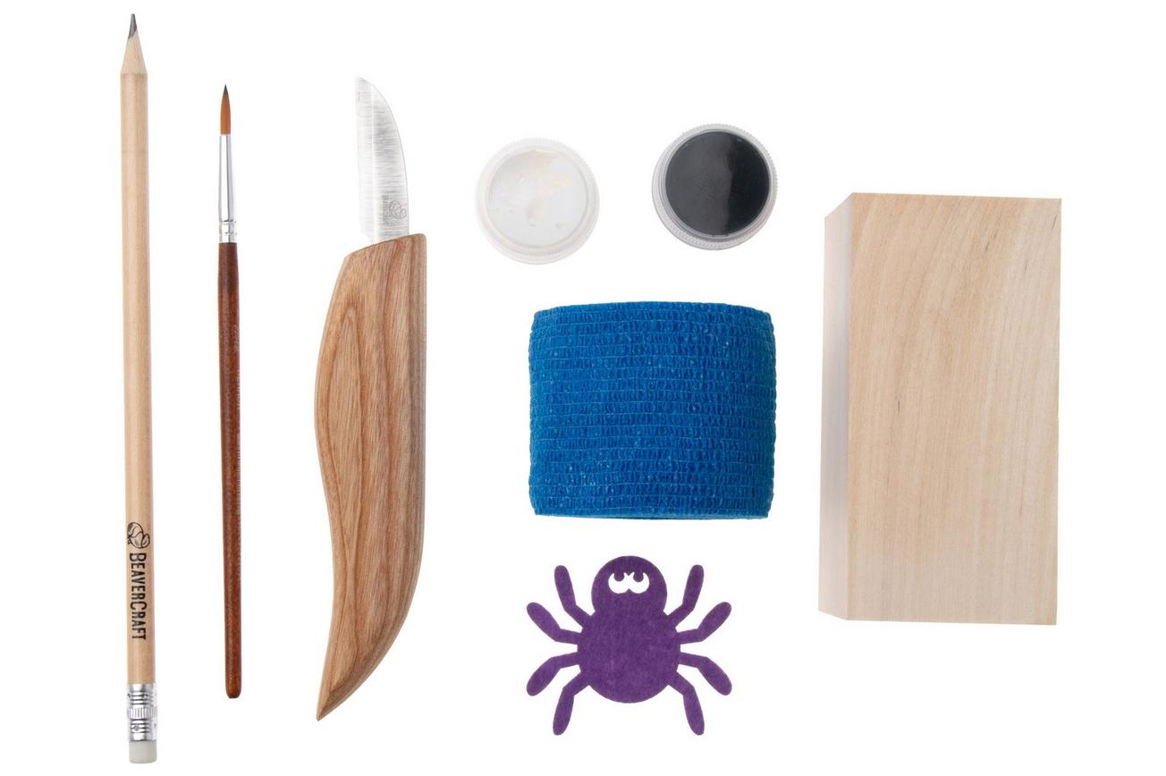 BeaverCraft DIY Halloween Kit, houtsnijset