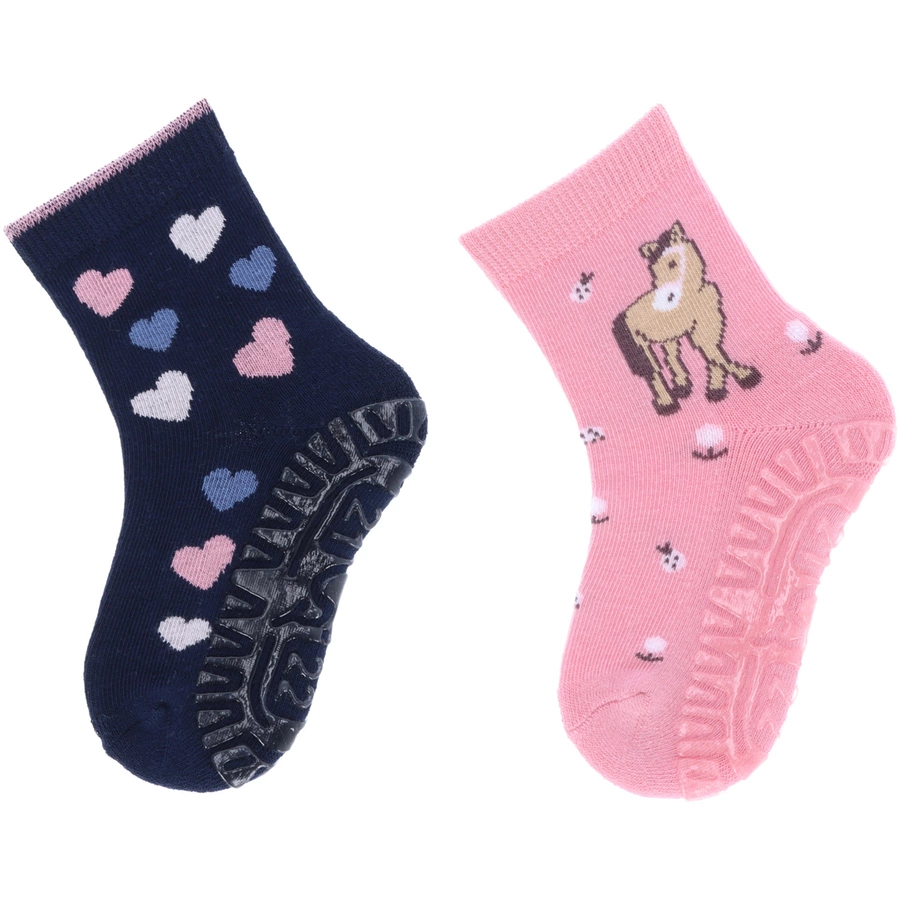 Sterntaler Fliesen Flitzer AIR Pferd + Herzen, 2er-Pack rosa