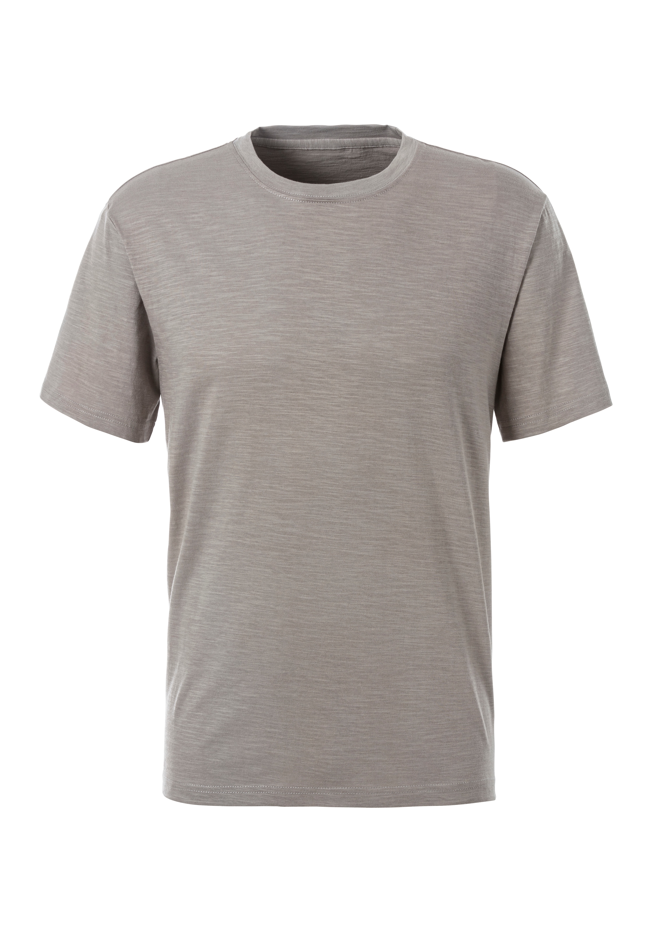 John Devin T-Shirt »mit Slub-Garn Struktur«, 2 Stk. aus leichter, strukturierter Baumwollqualität - im 2er-Sparpack