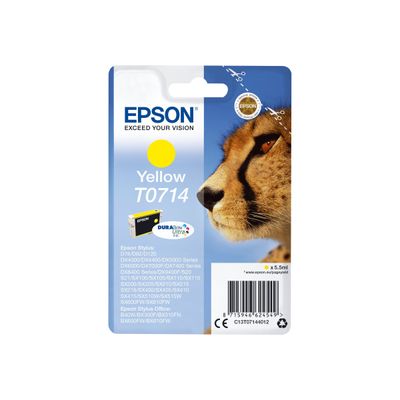 Epson T0714 Guépard - jaune - cartouche d'encre originale