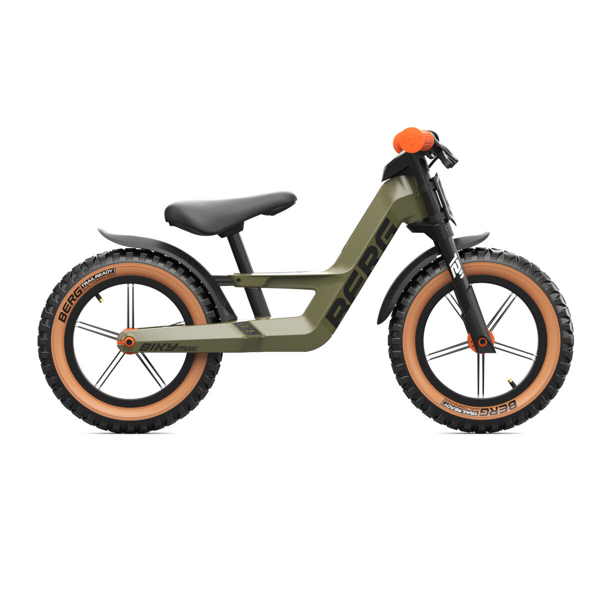 Bergtoys Berg Laufrad Biky Trail mit Bremse - Grün