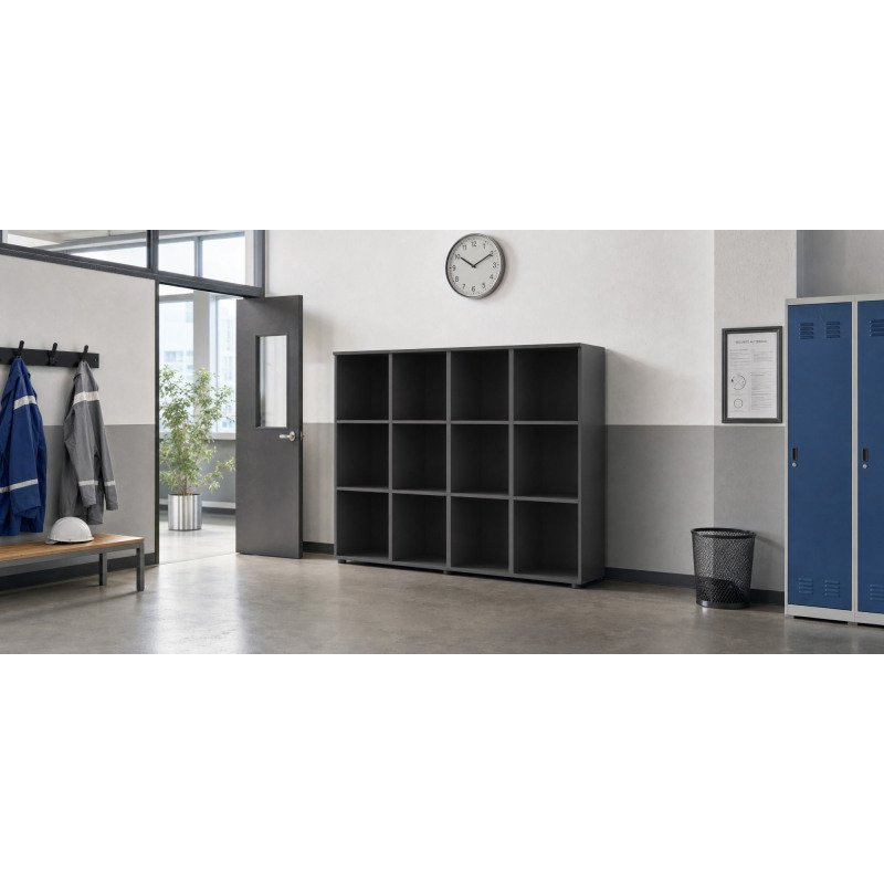 Structure casier flexycaz 12 cases vides 4 x 3 cases l 160 x p 42 x h 131,4