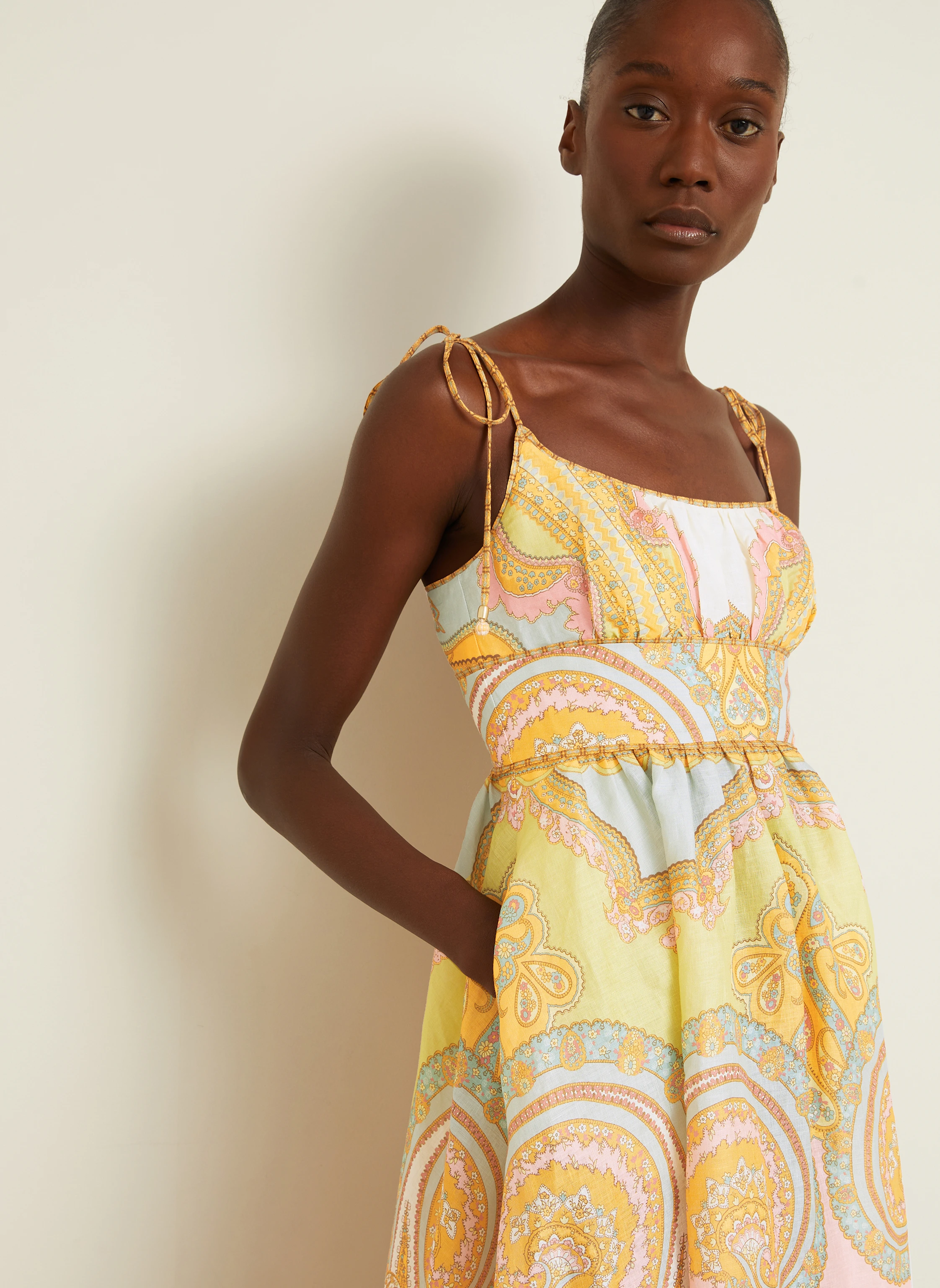 ZIMMERMANN Leinenkleid MAXINE