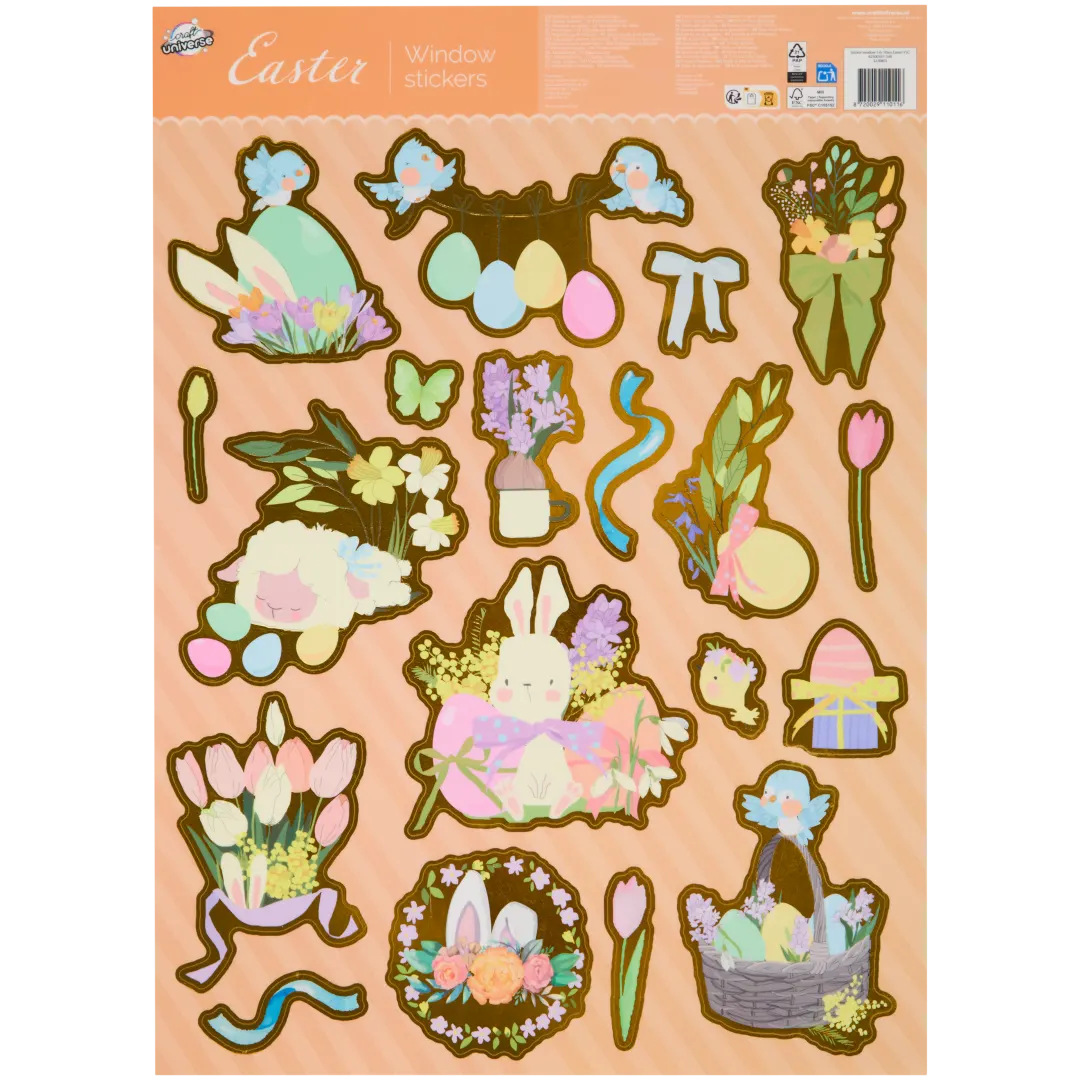 Pasen raamstickers Diverse varianten