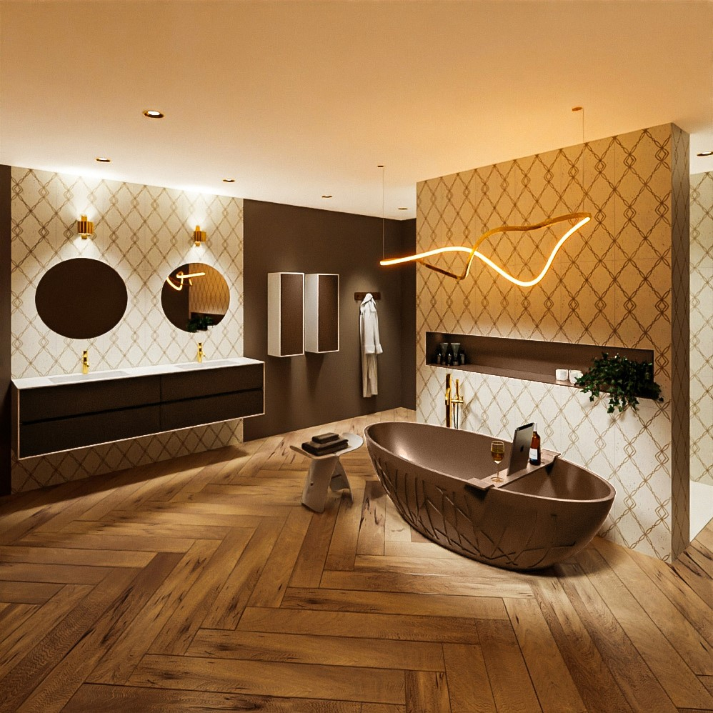 Mondiaz Holm vrijstaand bad 180x85cm kleur rust