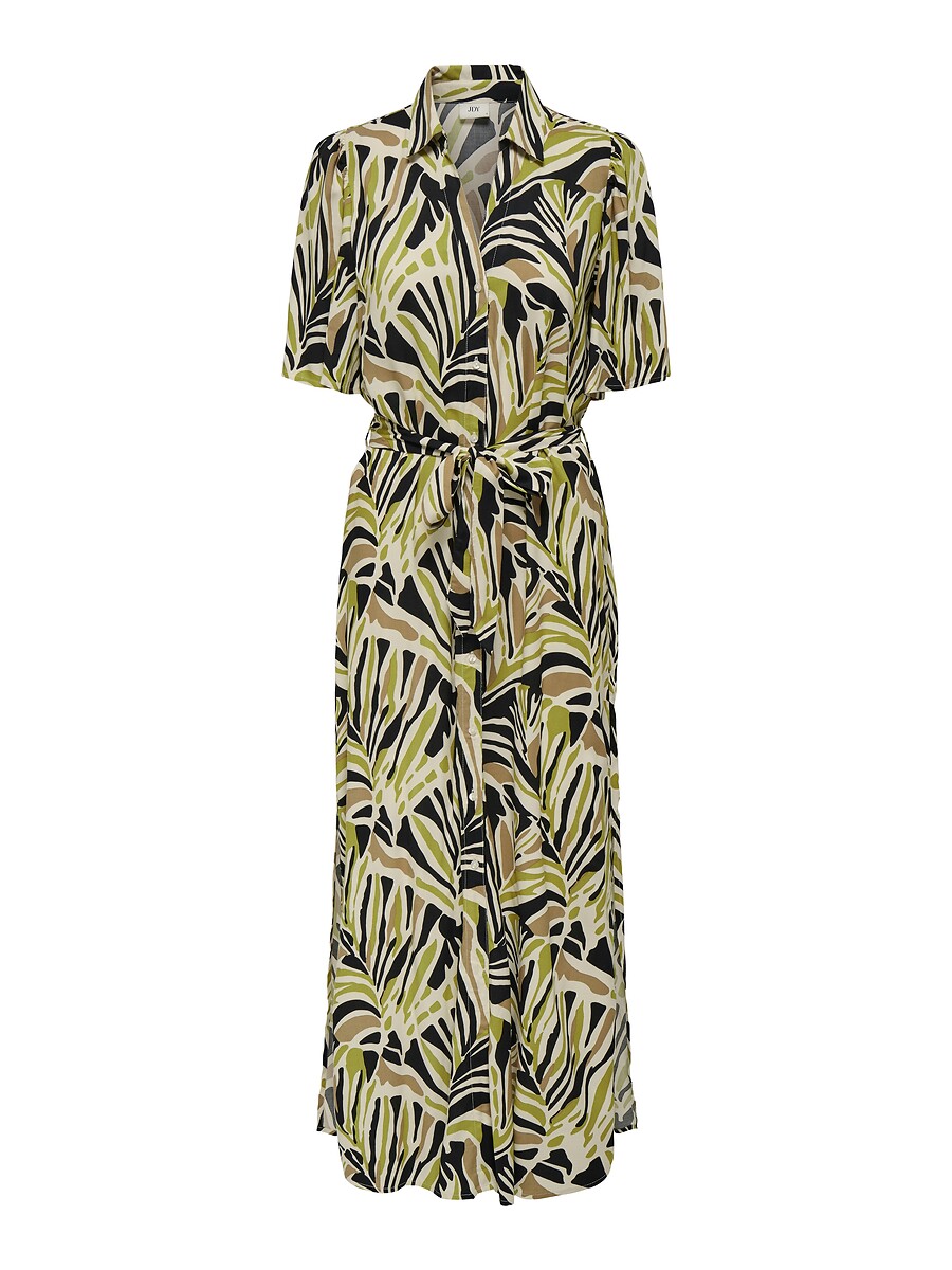 JDY<br>Vestido longo estampado com cinto