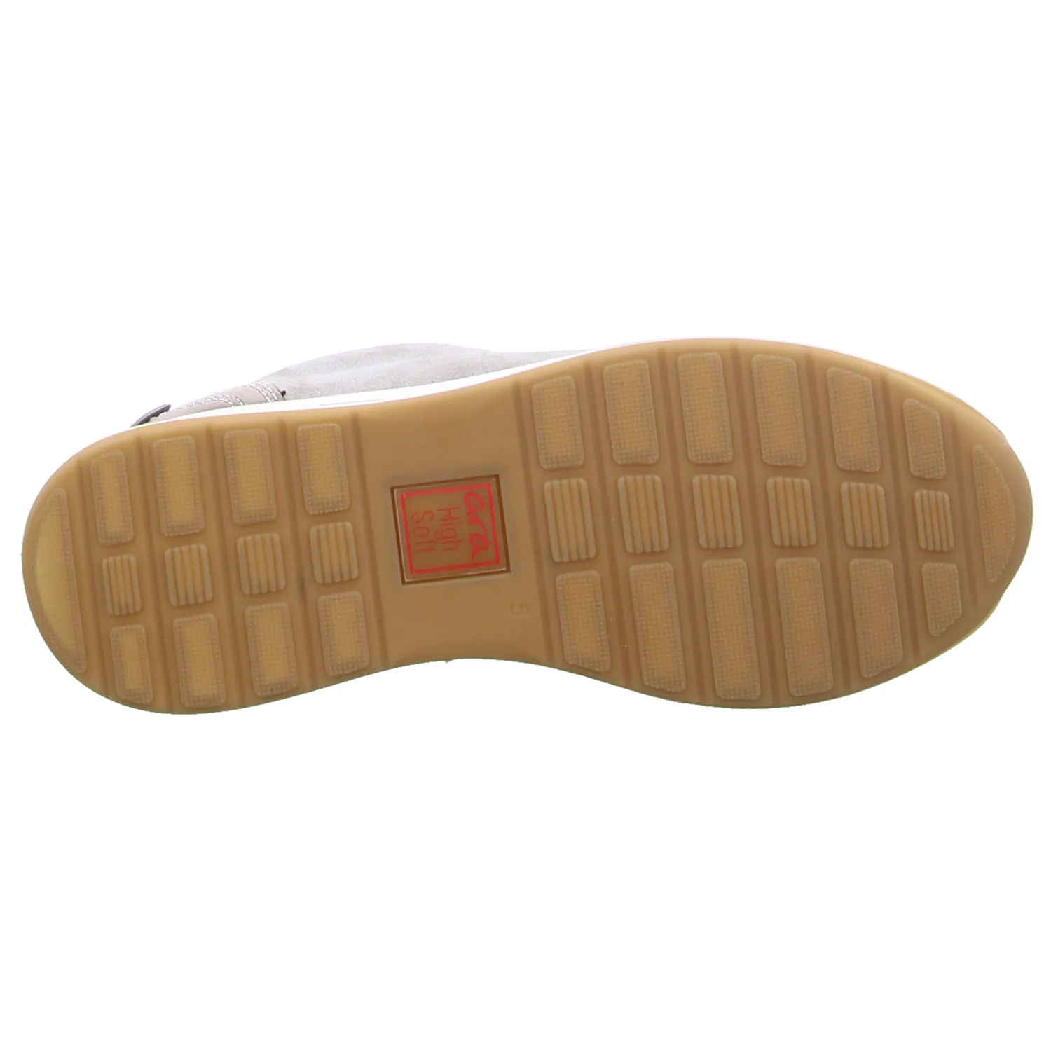ARA Comfort-Schnürer Beige Leder  mit Wechselfussbett