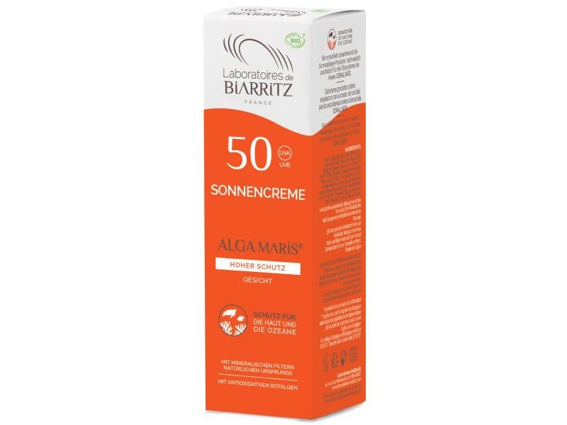 Laboratoires de Biarritz Sonnencrème Gesicht ohne Duft LSF Feuchtigkeitsspendende Sonnencreme