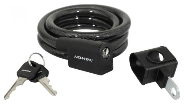 ANTIVOL VELO SPIRAL A CLE P2R DIAM 12mm L 1 50M (AVEC SUPPORT)