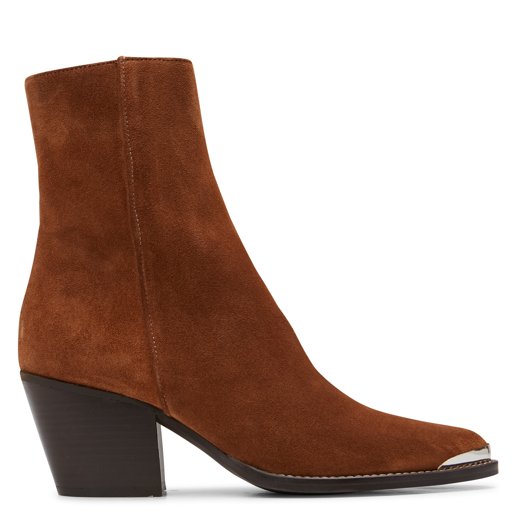 DIODE - Bottine en cuir velours | Marron