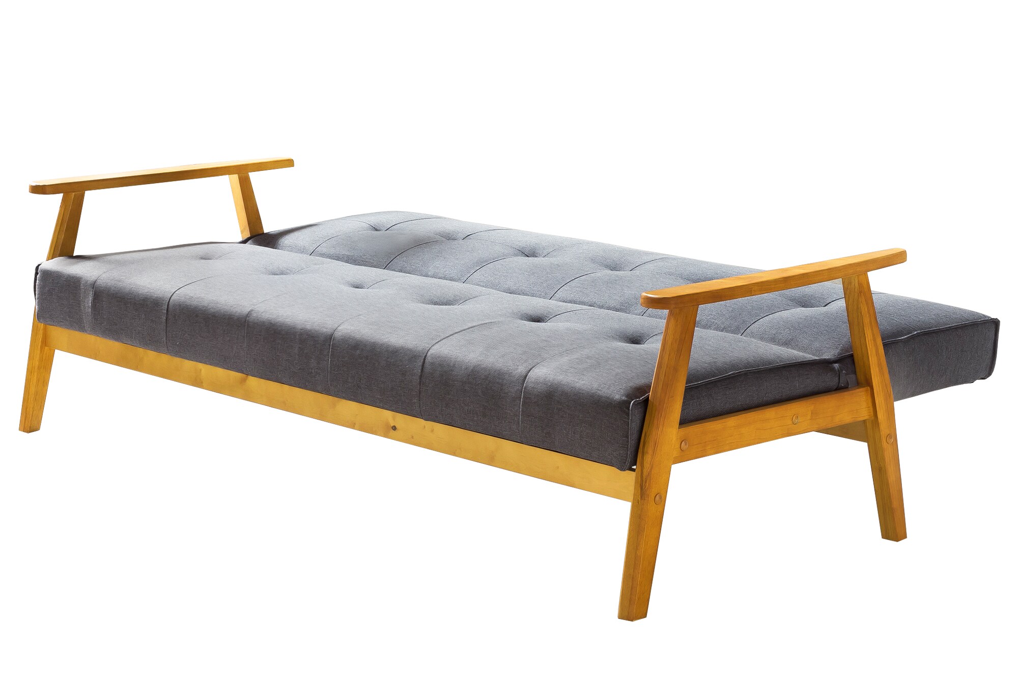 Schlafsofa dunkelgrau Schlafcouch Sofa Couch Schlaffunktion Gästebett Gästesofa