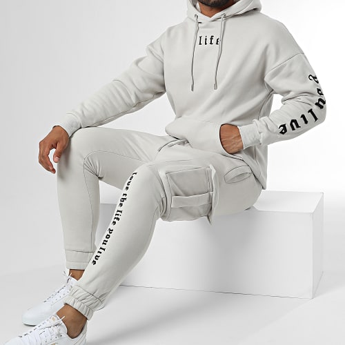 Ensemble De Survêtement LL506 Gris Clair