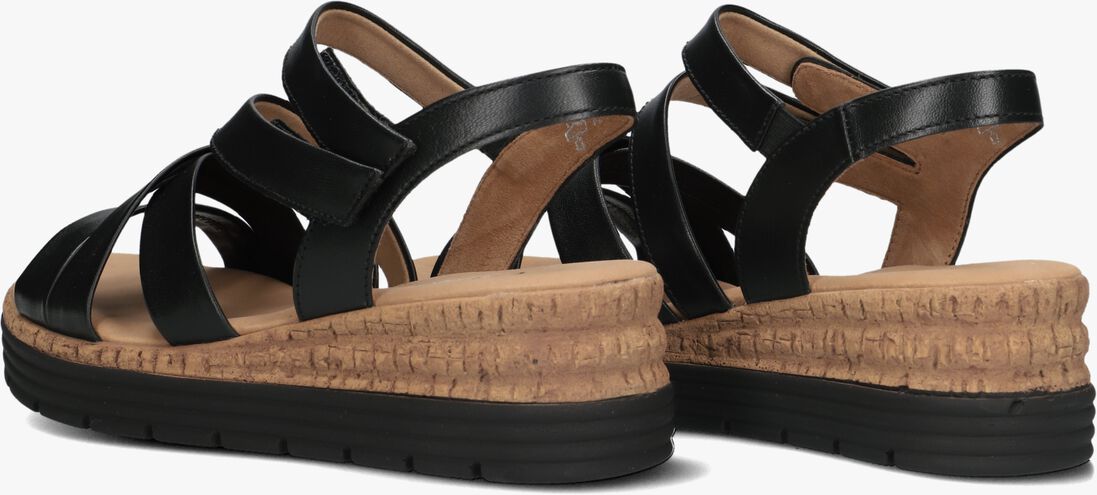 zwarte gabor sandalen met hak 702.2