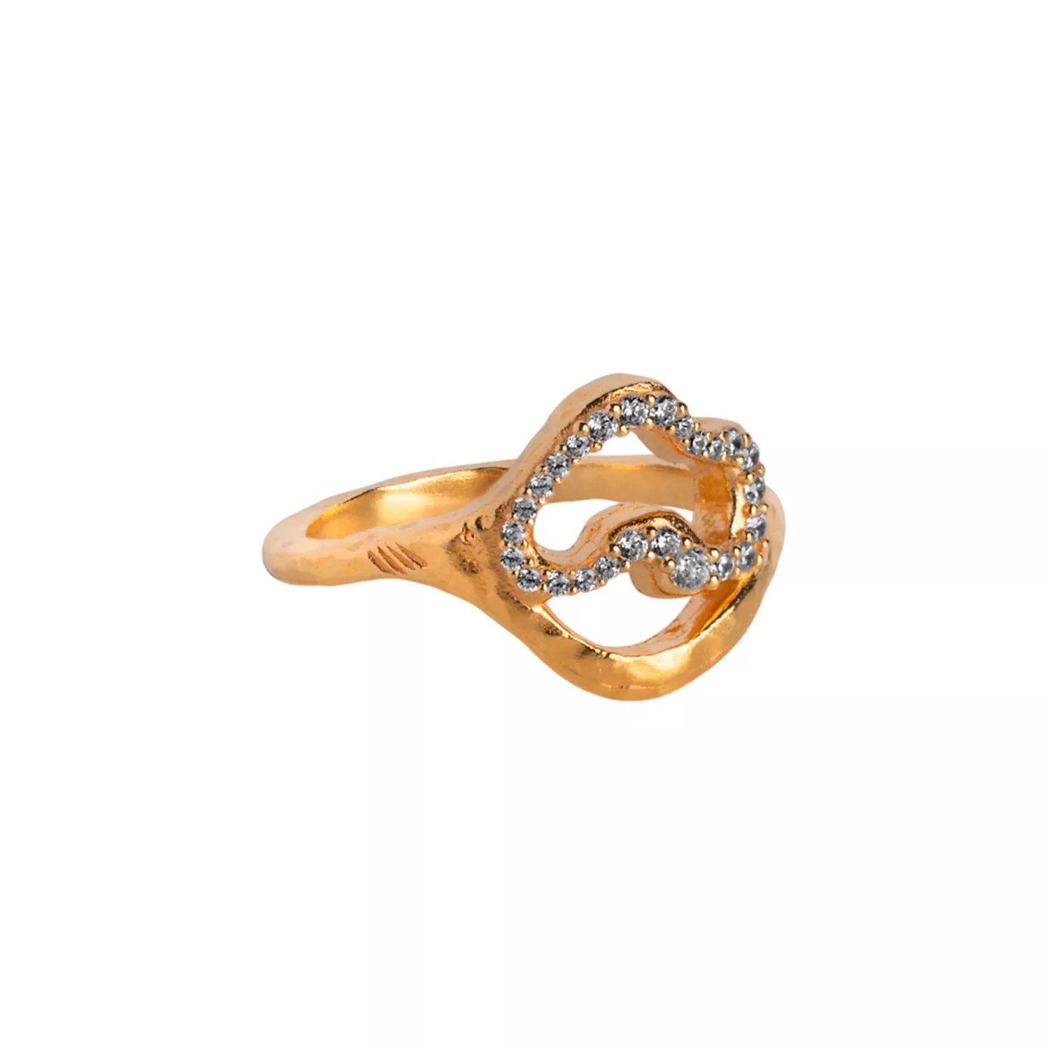 Enamel Vera Ring 18 kt. Forgyldt Sølv R76G