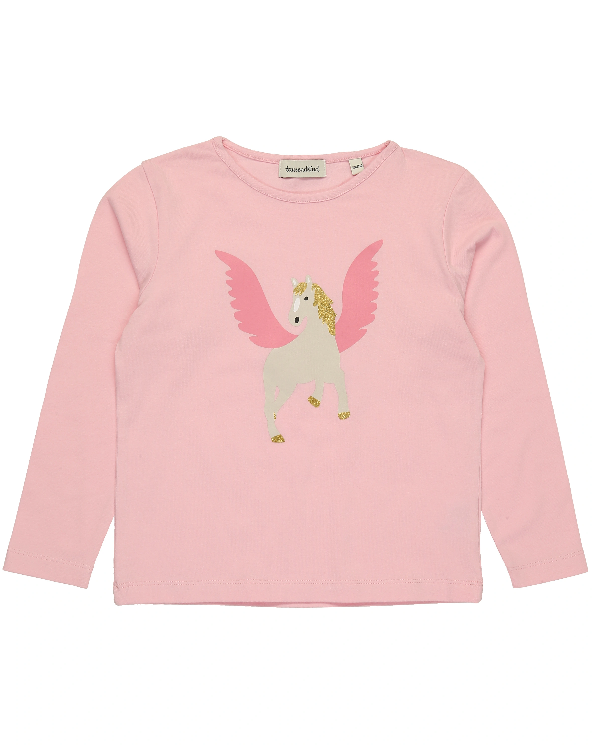 Schlafanzug PEGASUS lang in rosa/dunklelrot