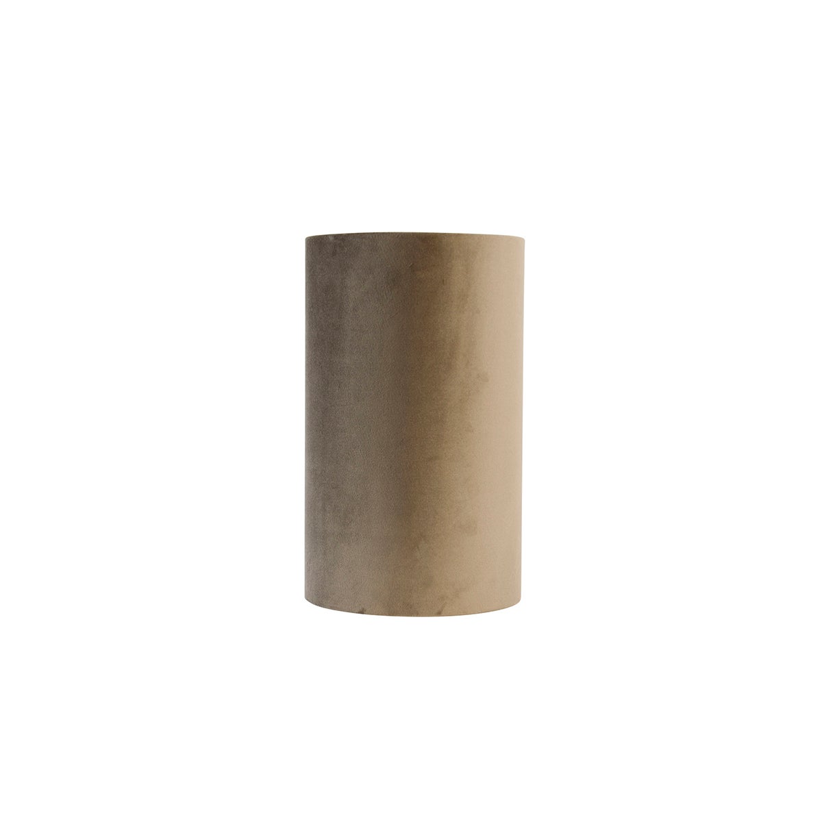 Lampenkap in taupe velours met gouden binnenkant 15/15/25