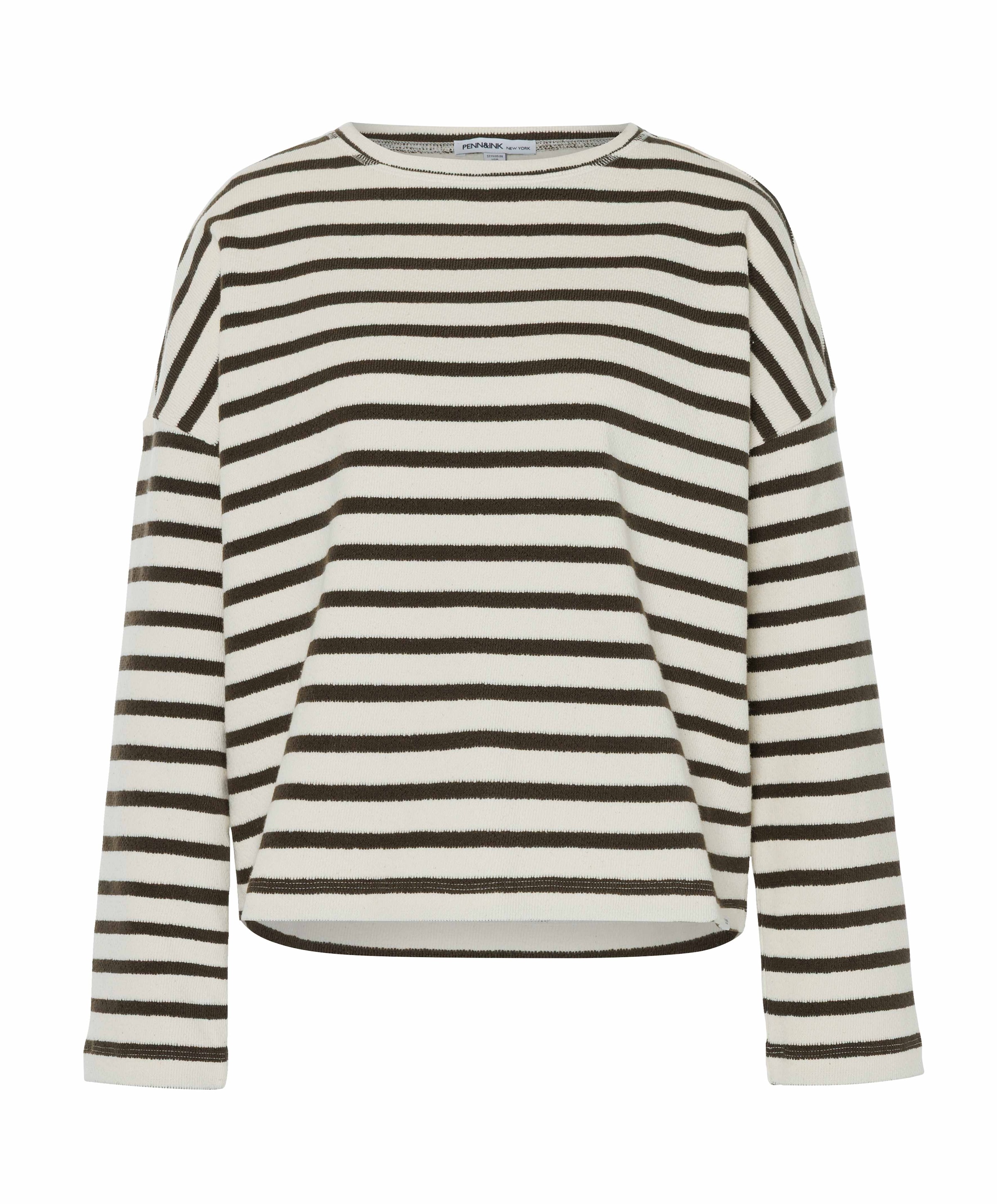 Penn & Ink N.Y. Dames sweater ecru