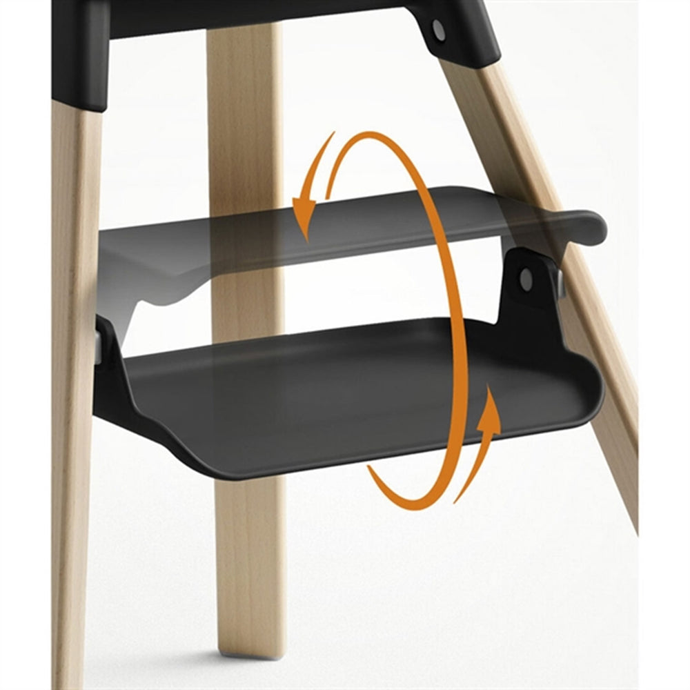 Clikk™ Højstol Black Natural - Stokke®