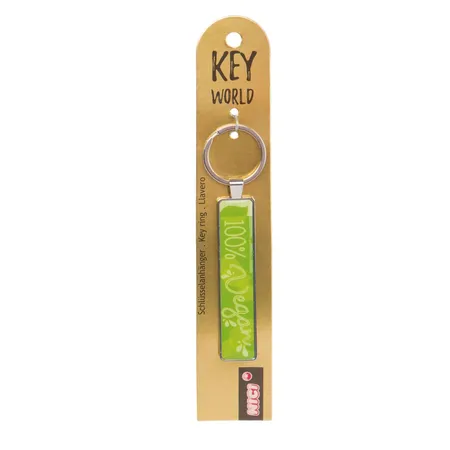 NICI Schlüsselanhänger Key World '100% Vegan'