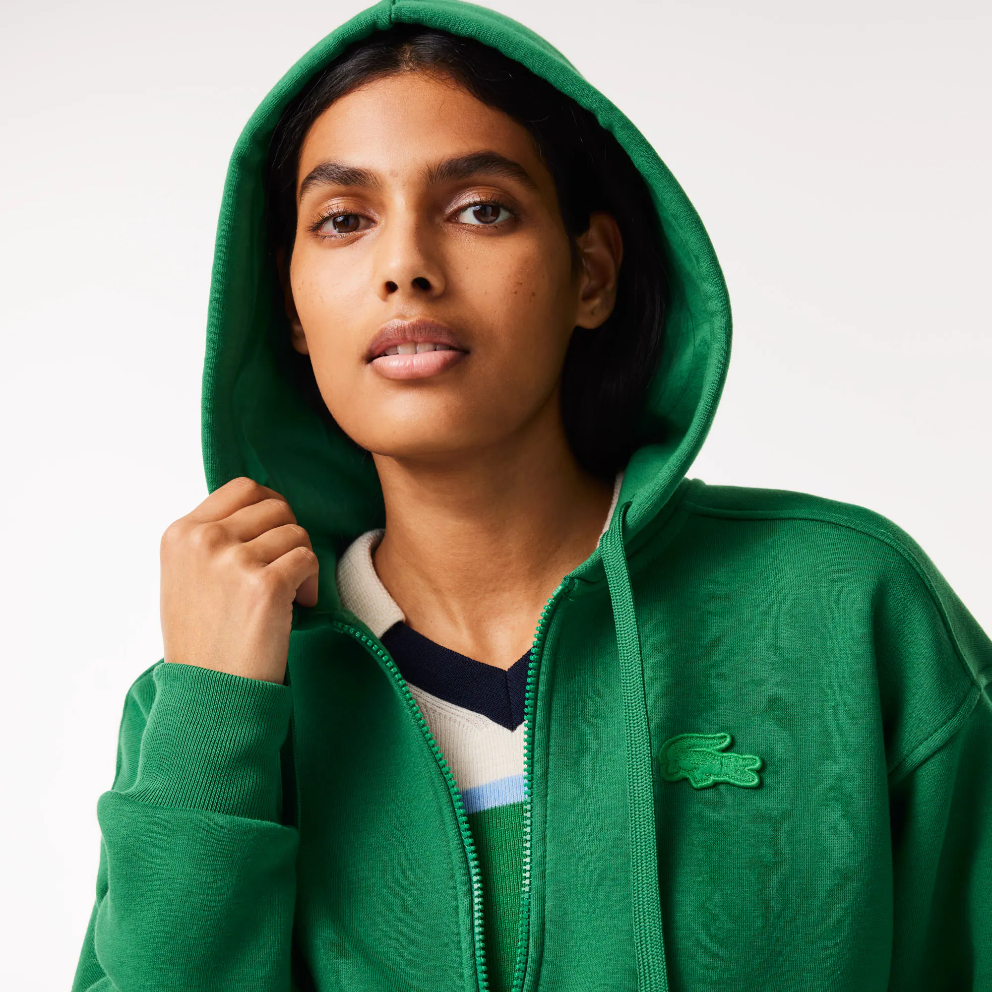 Jogger-Sweatshirt aus Baumwolle Sweatshirts - Grün - Lacoste - Damen