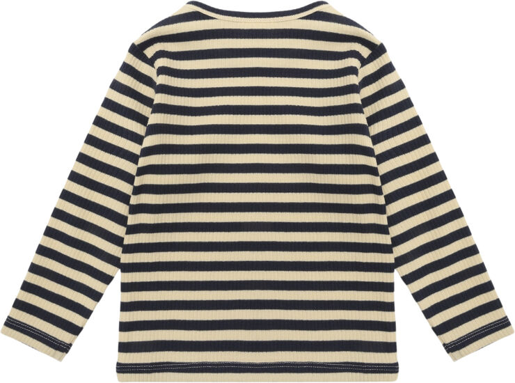 The New TNSFro Uni L_S Rib Tee Navy blazer