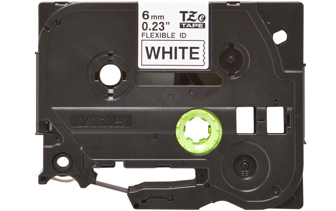 Beschriftungsband TZe-FX211 Schwarz auf Weiss6 mm-Beschriftungsband für Etikettendrucker