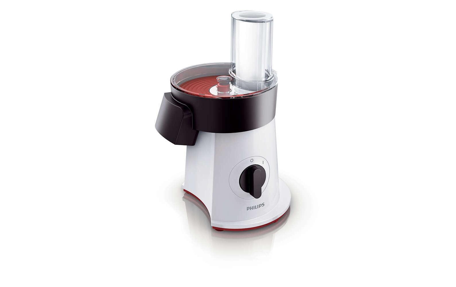 Salatzubereiter Viva Collection HR1388/80 WeissSalatzubereiter mit 6 Scheibeneinsätzen
