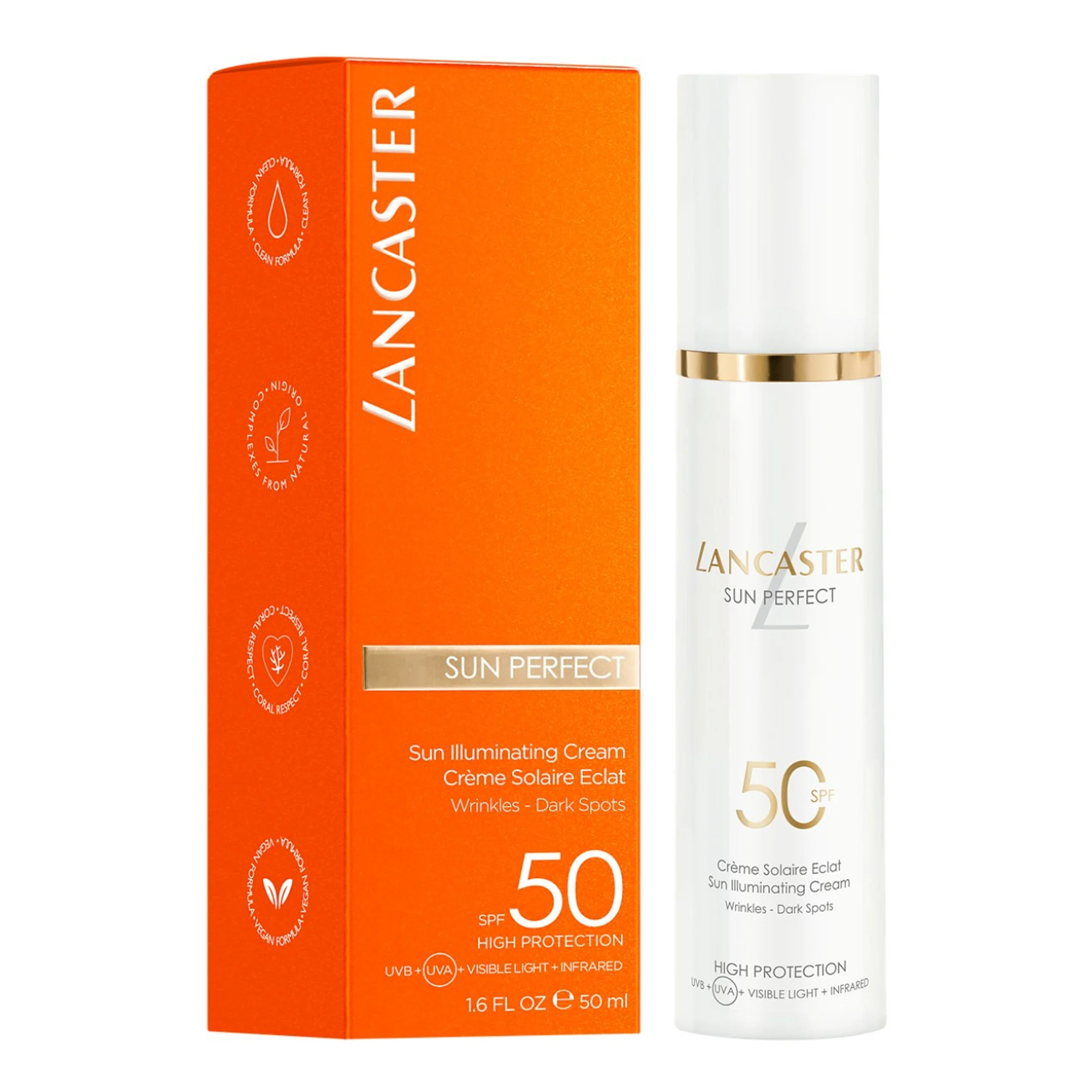 SPF 50 SUN PERFECT CRÈME ÉCLAT RIDES TACHES |