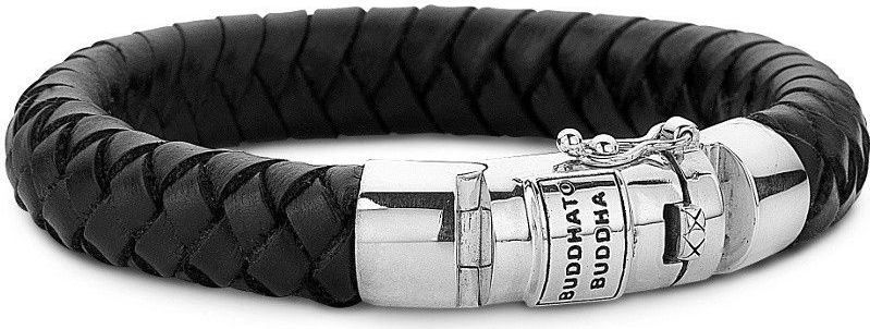 Buddha To Buddha Armband Ben Leather Black Medium (E) 19 cm 544BL