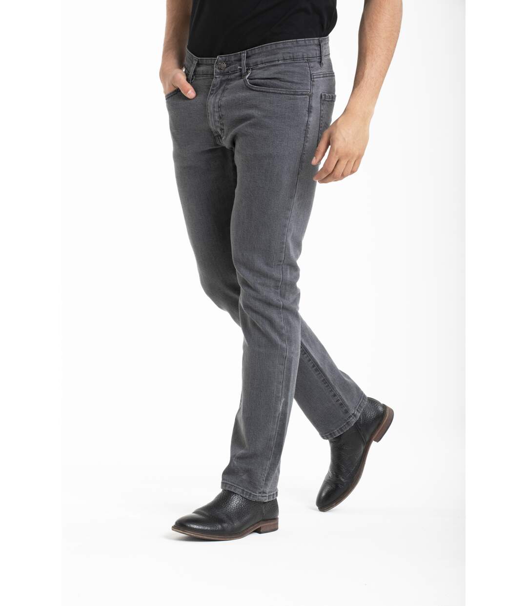 Jeans stretch RL70 Fibreflex® coupe droite confort BARON GRIS
