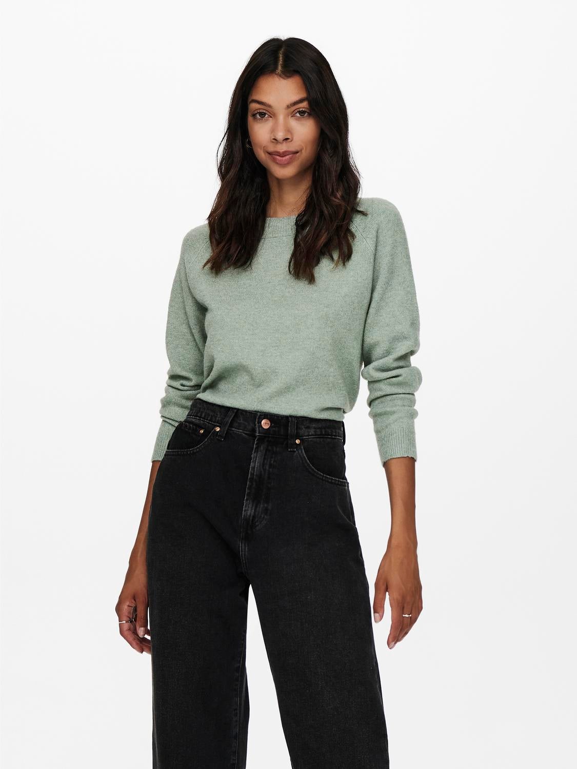 ONLRICA Strickpullover Chinois Green