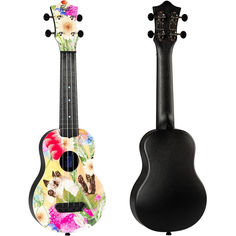 Flight Ultra Travel Series UTS-42 Summer Cat kunststof sopraan ukelele met hoes