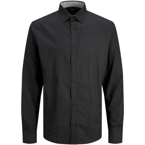 Jack & Jones - 12248389 JPRBLABELFAST SHIRT L/S PS BLACK Negro