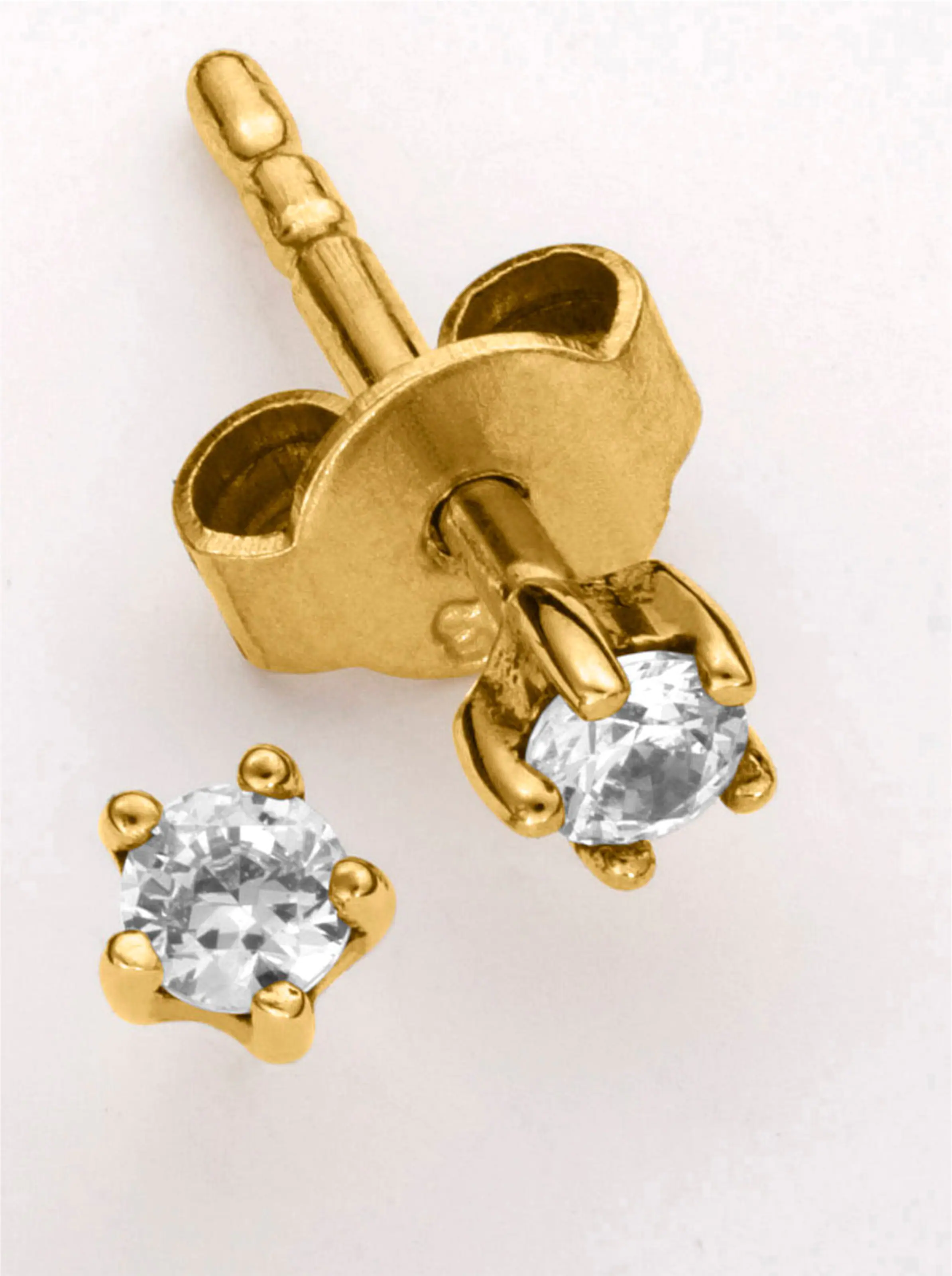 Ohrstecker in Gelbgold 585