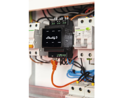 Shelly Pro 3 - Relais max. 48A 3 fasen 3 kanalen DIN WLAN LAN Bluetooth