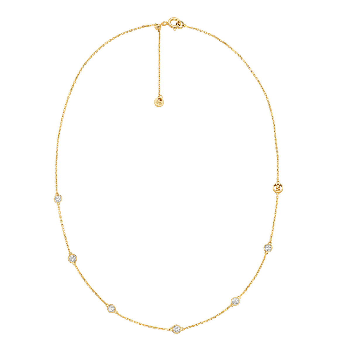 Collier MICHAEL KORS argent 925 doré zirconias 43 cm