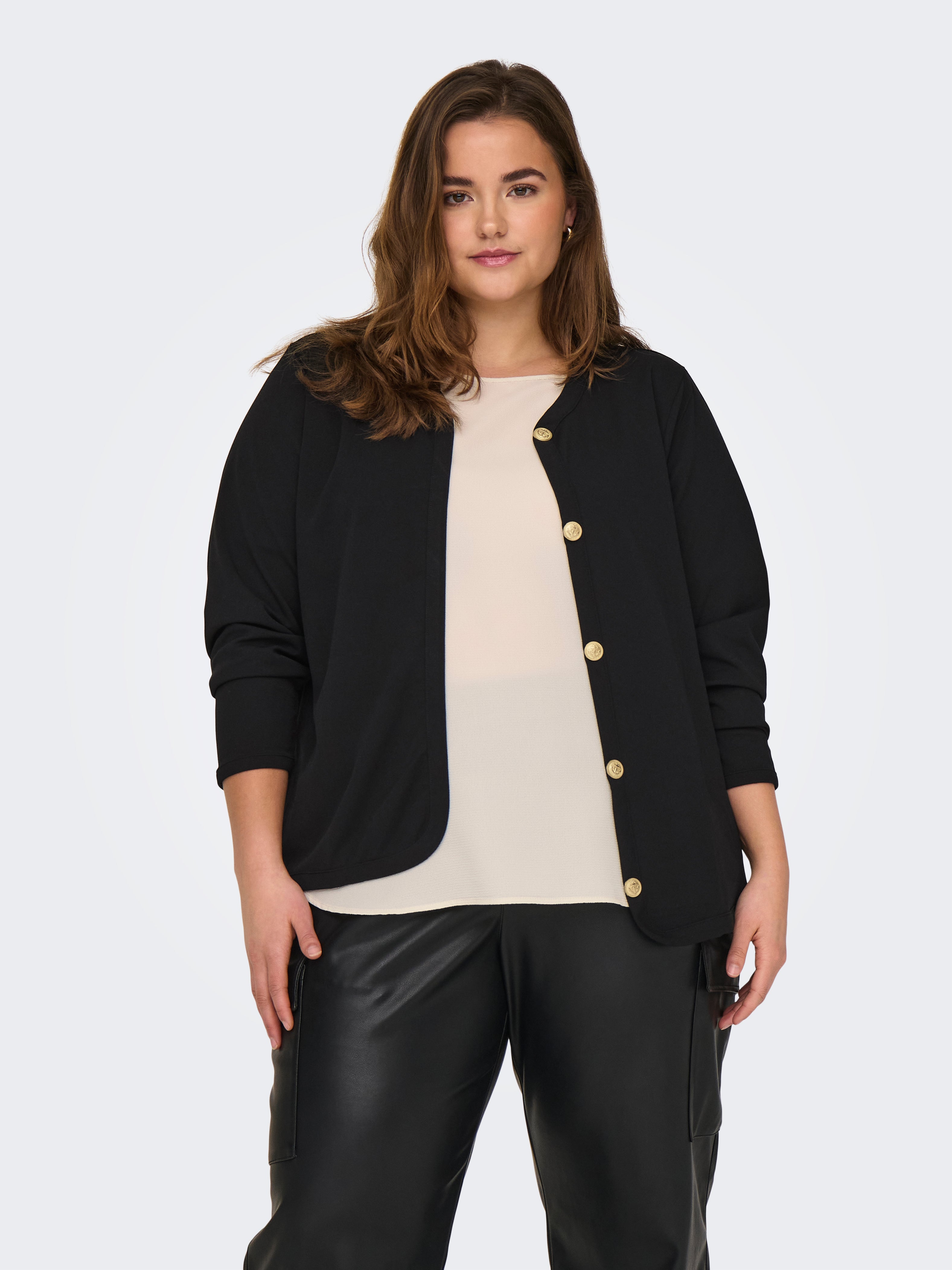 CARSANIA Strickjacke Black