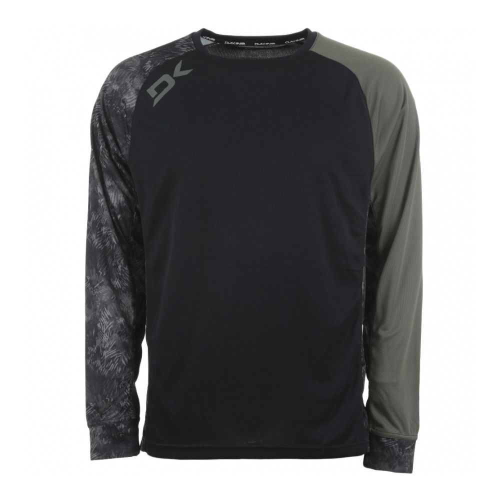 Dakine THRILLIUM - Maillot Homme black/canopee green/hasher print