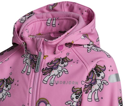Nordbjørn Bovall Softshelldress, Jumping Unicorn Bonbon