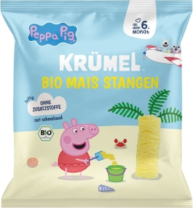 KRÜMEL Mais Stangen Nature Bio Beutel, 25 g