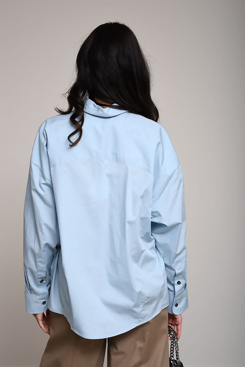 Oversized cotton shirt