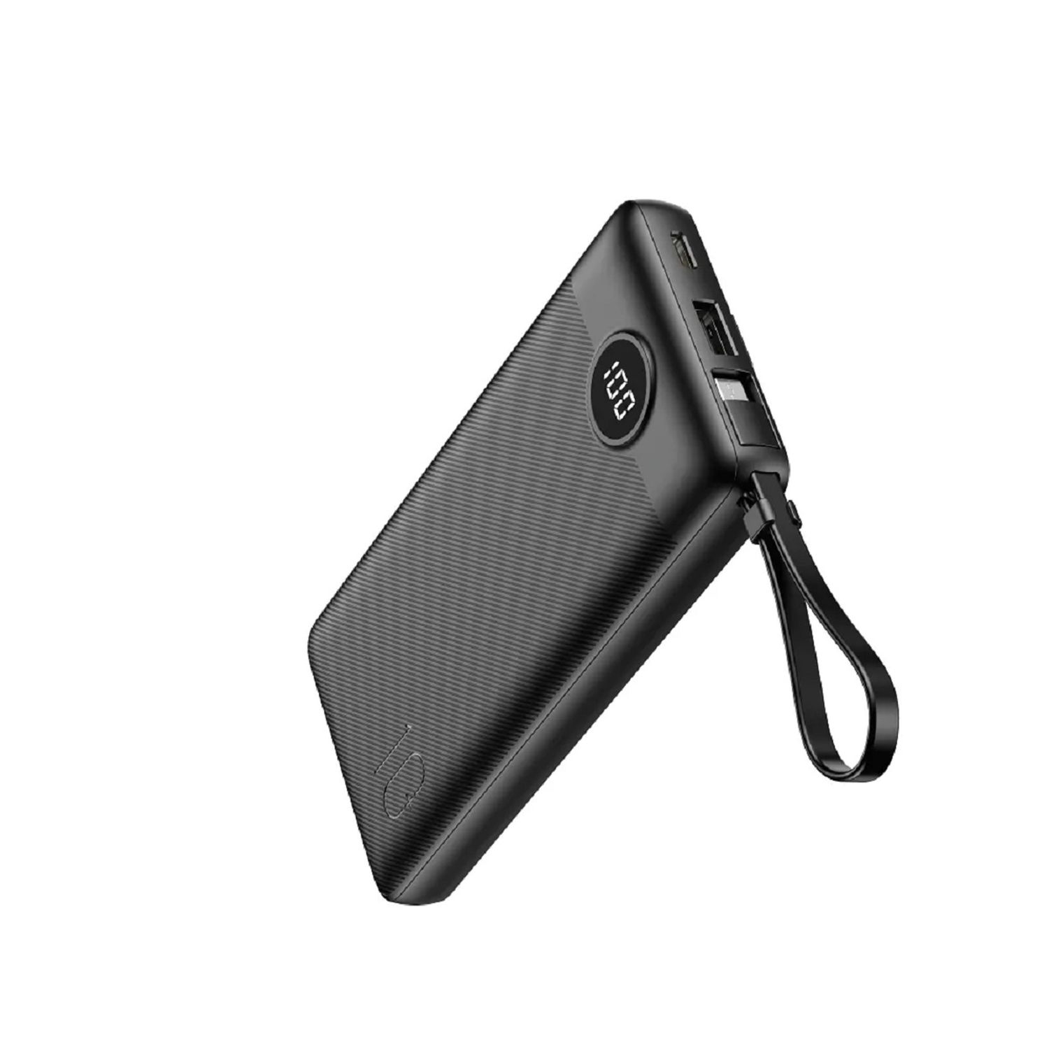 Powerbank C10 - 10 000mAh (Micro + Typ C + iPhone) Ladekabel