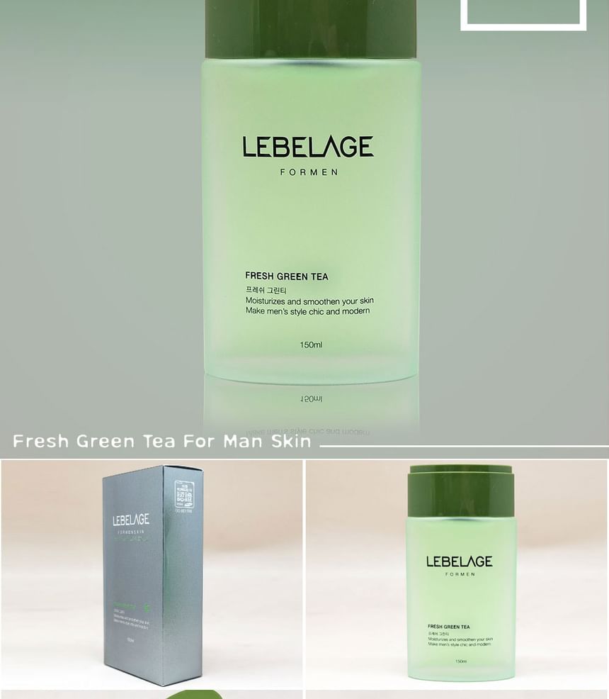 LEBELAGE - Verse groene thee voor de mannenhuid