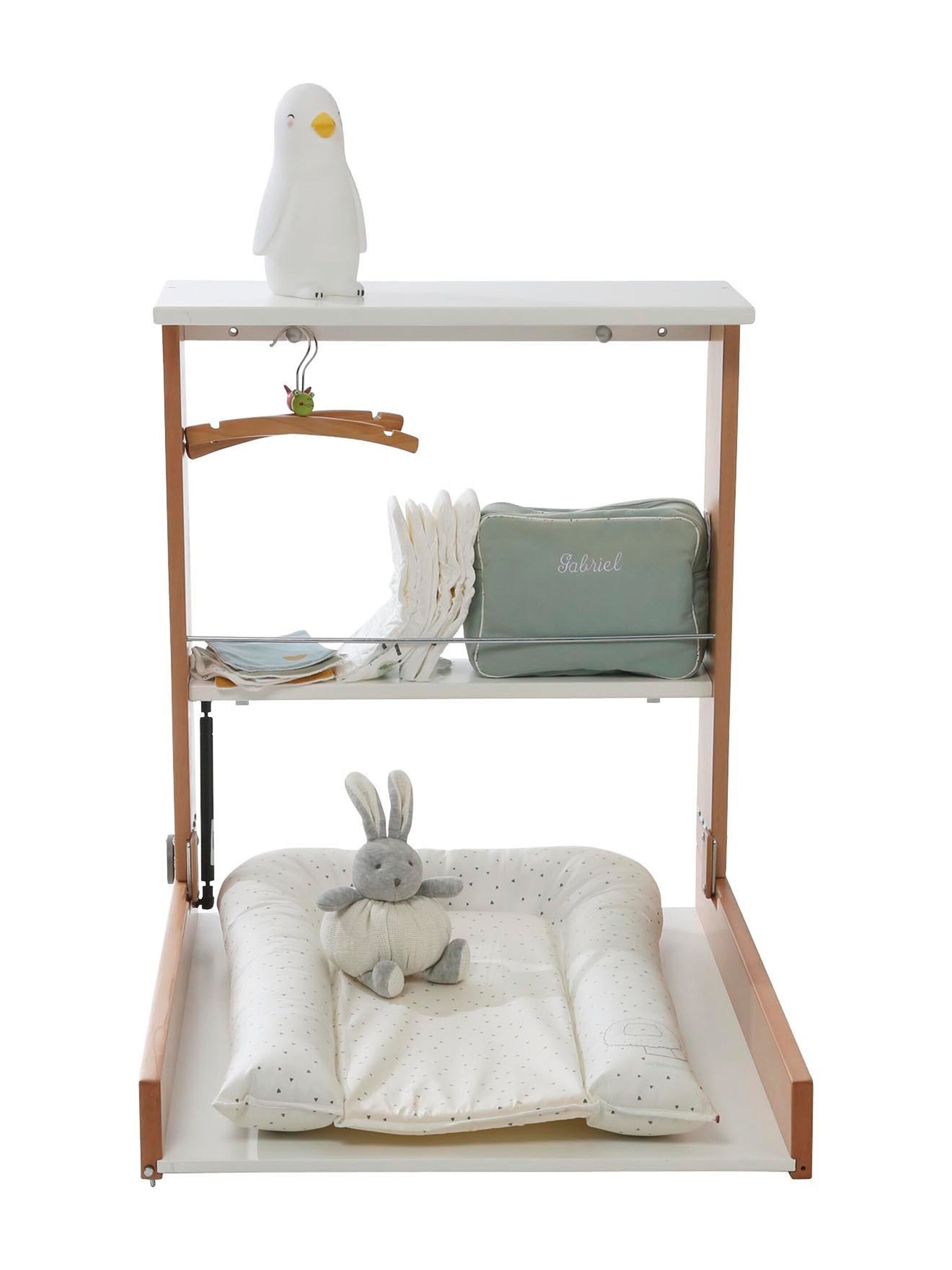 Vertbaudet Babyzimmer Wandwickeltisch natur/weiß