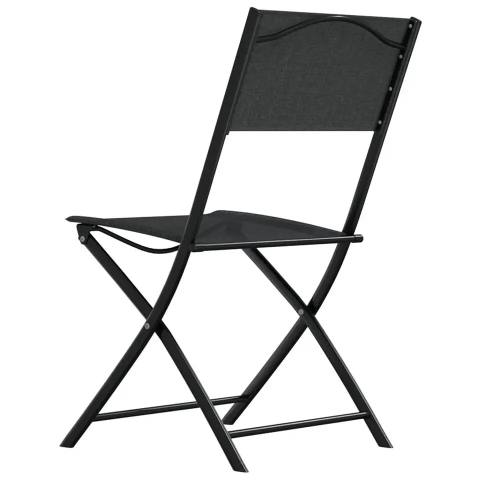 vidaXL - Bistroset - Zwart - Staal - 3 stuks