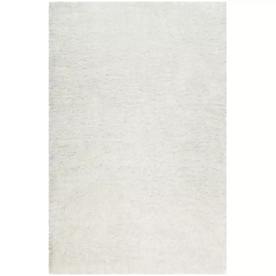 Wecon home Hochflorteppich Shiny Touch creme weiß